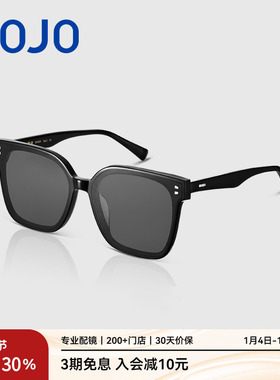 AOJO澳镜墨镜AJ202SH401方形框偏光防紫外线太阳镜男女