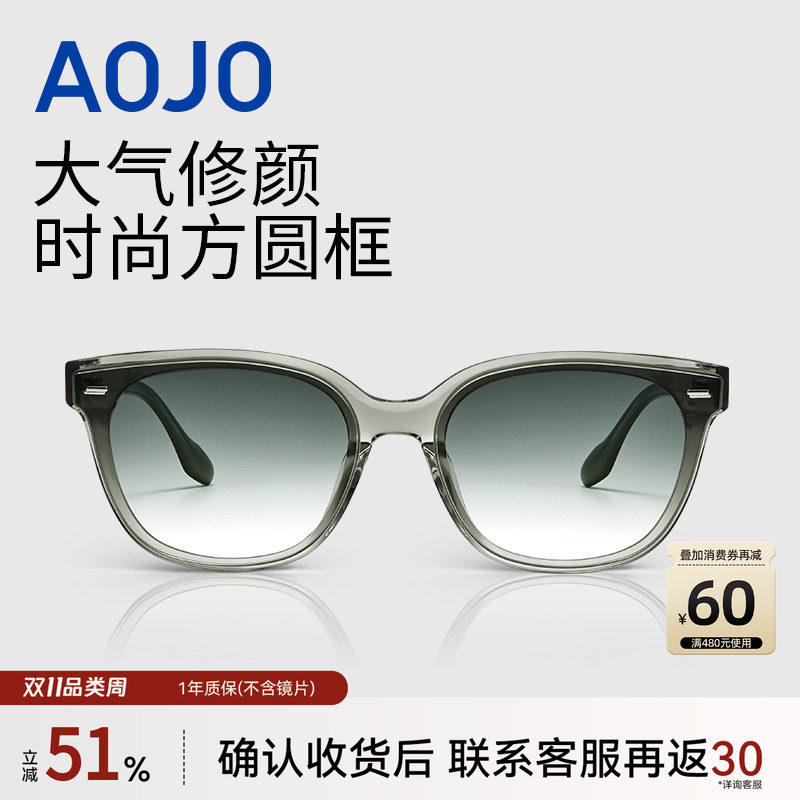 AOJO澳镜夏季太阳镜眼镜框太阳镜旅游拍照太阳镜AJ105SK264