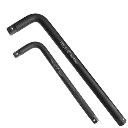 用坏换新重型弯杆小中大飞套筒7字镜面加力杆子3/4L型1寸拆卸扳手