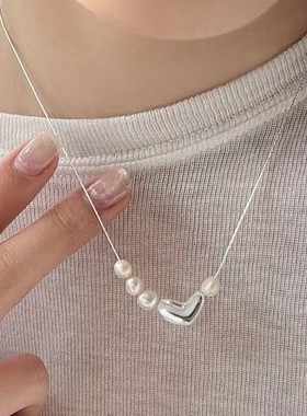 淡水珍珠项链女款锁骨链颈链配饰