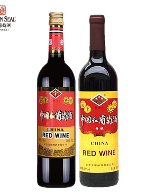 龙徽夜光杯中国红葡萄酒低糖醇和型特酿女士甜酒配餐果酒两瓶套装