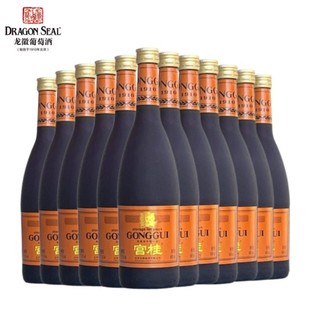 龙徽宫桂陈酿加香葡萄酒桂花陈酒甜酒红酒13.5度600mlx12瓶整箱装