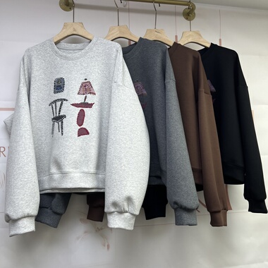 水木工芳2025早秋新款现货百搭显瘦休闲圆领长袖T恤女9113