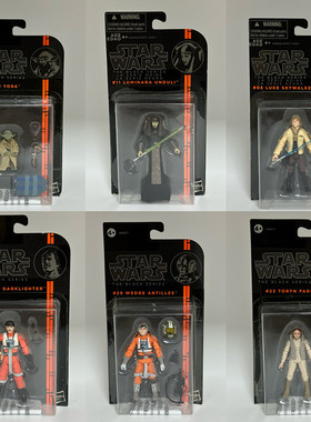 星球大战3.75寸孩之宝正版现货 橙色条纹黑色系列 盒子容易松