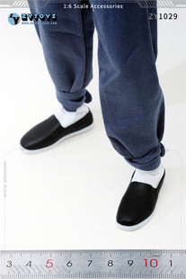 ZYTOYS1/6男兵人布鞋 叶问李小龙中国风鞋子ZY1029模型OB BJD现货