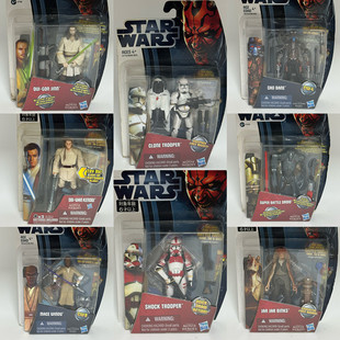 星球大战3.75寸孩之宝现货盒损 cody 克隆人 欧比旺 公主多款收藏