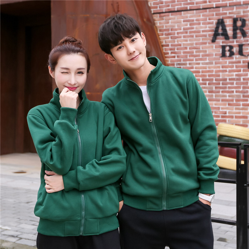 纯棉卫衣定制印字logo春秋学生班服全棉棒球服工作团队装diy外套