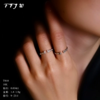 [T RING] 18 Золотой бриллиант Многопроводное кольцо круга AU750 можно сопоставить с подвесным подвеской Prime Ring T010