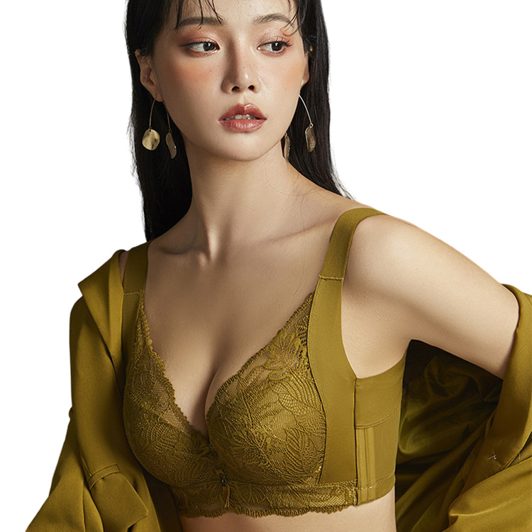 2025升级版丝调整型薄杯大胸显小文胸软钢圈上托防下垂收副乳内衣