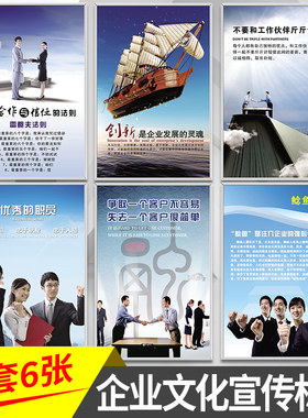企业文化客户海报规章制度牌
