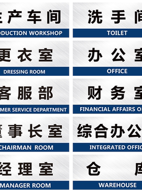 墙贴部门办公室车间提示牌定制