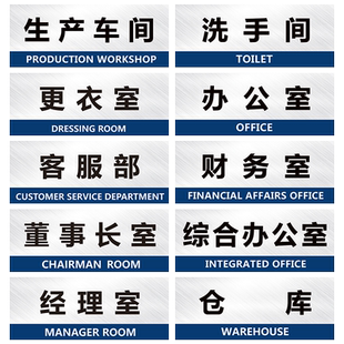 研发中心科室牌标贴创意个性标语墙贴标志牌企业部门公司办公室仓库管理车间提示牌定做标识指示贴纸门牌定制