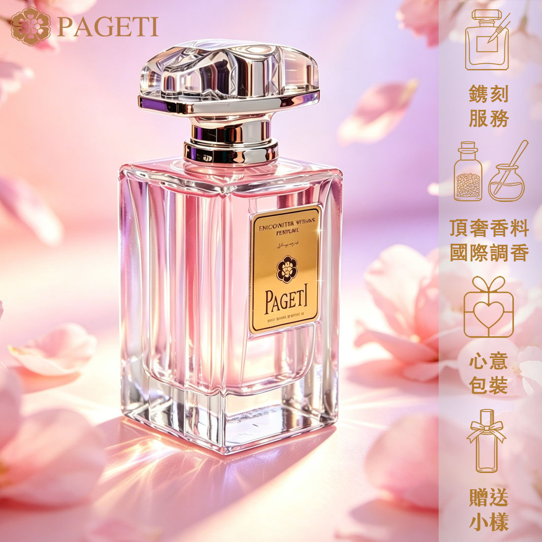 【高定镌刻】PAGETI迷粉邂逅50ml EDP花果木质调香水送女友礼物