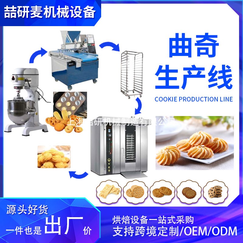 喆研麦曲奇生产线全套设备可定制