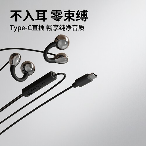 有线高音质typec接口有线数字耳机适用于华为vivo小米安卓OPPO
