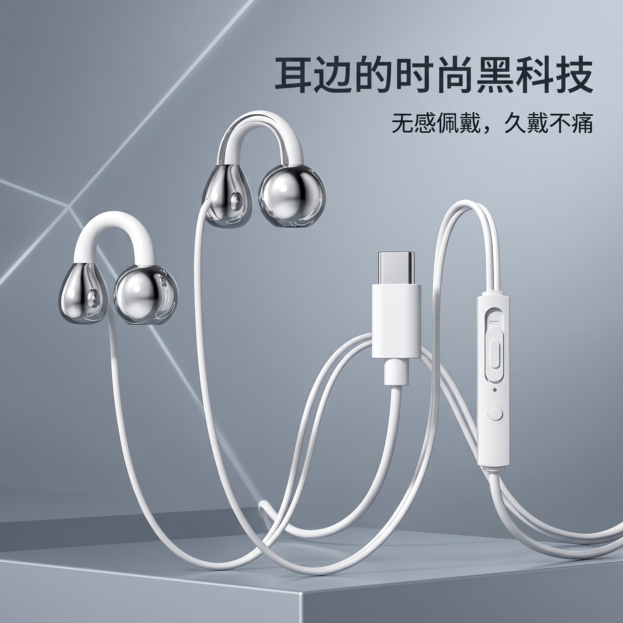 适用于vivo安卓苹果15OPPO小米重低音耳机游戏k歌线控typec带麦