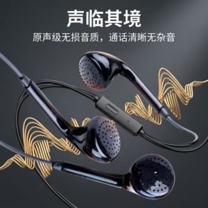 耳机有线高音质适用于vivo华为oppo圆孔入耳式K歌带麦手机通用男