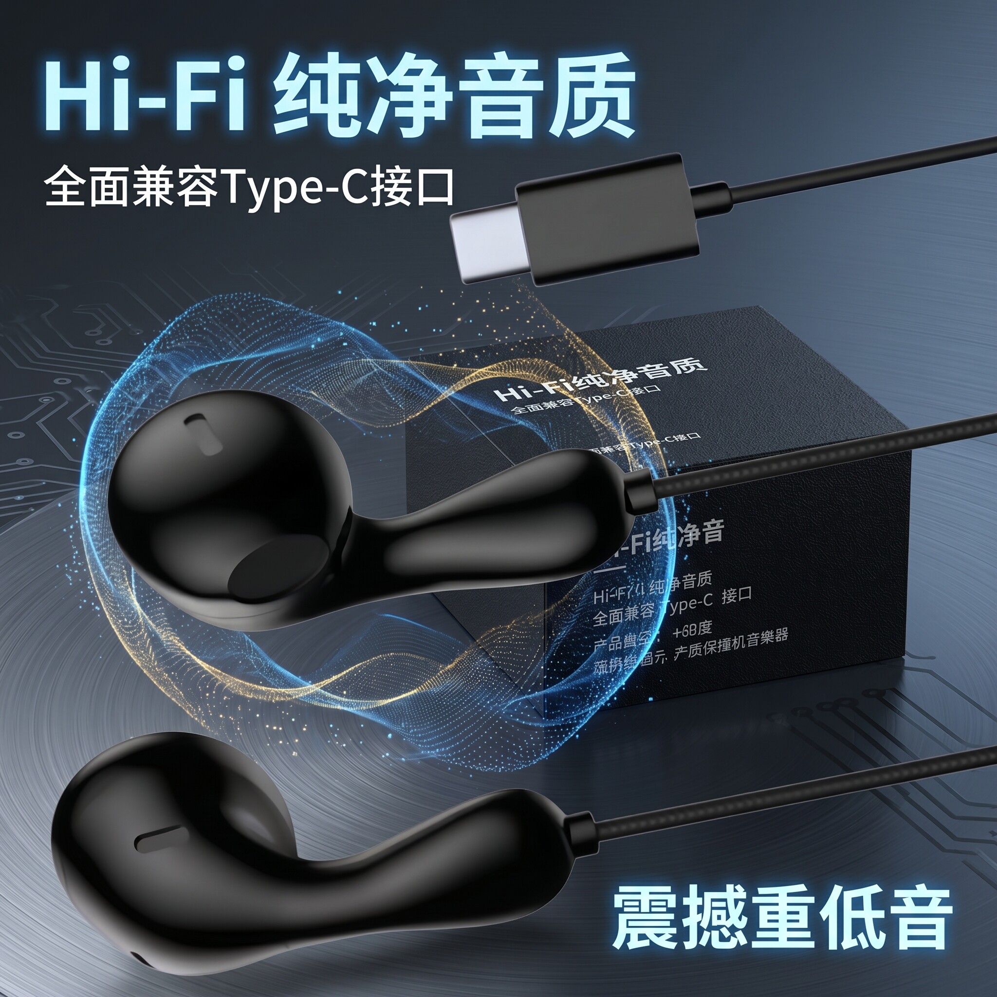 通用耳机线适用于OPPO华为vivo小米入耳式手机通话重低音k歌耳麦