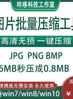 图片批量压缩软件 win照片批量无损压缩大小 可jpg png web图片