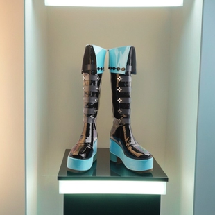 初音COS MIKU小浣熊 COSPLAY鞋动漫游戏道具鞋定制