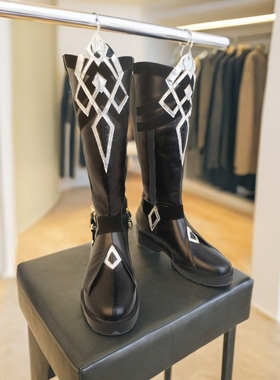 cos鞋原神愚人众执行官首席队长卡皮塔诺cosplay动漫漫展道具靴子