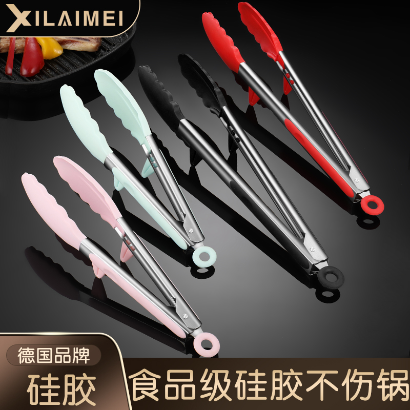 煎牛排夹子不粘锅厨房食品硅胶