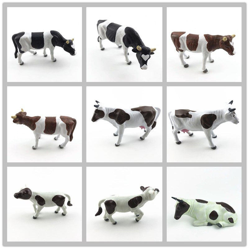 미국 AAA 3A 시뮬레이션 농장 동물 가축 소 소 소 황소 카우보이 송아지 모델 장식품