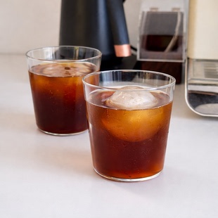 日式超薄耐热简约玻璃水杯果汁冰咖啡水野学咖啡杯中川政七400ml