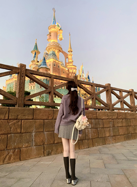 FFLU25/11/5 温暖小裙子！超百搭米杂色羊毛混纺针织百褶裙半身裙