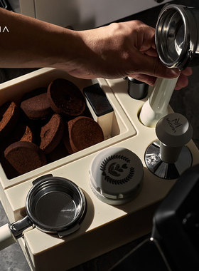 MUVNA慕威纳 意式咖啡ABS多功能压粉座布粉器压粉器底座手柄支架