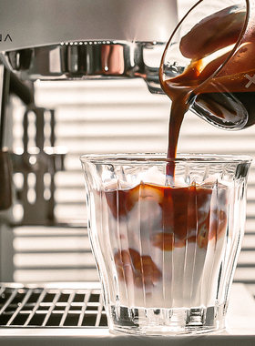 MUVNA慕威纳 意式咖啡玻璃杯Dirty澳白杯复古ins轻奢高颜值咖啡杯