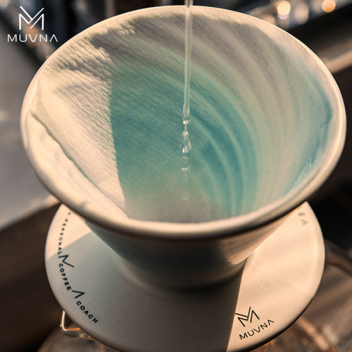 MUVNA手冲咖啡V60滤杯陶瓷过滤杯