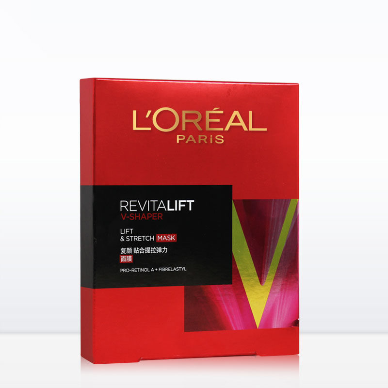 欧莱雅面膜复颜贴合提拉弹力女士面膜贴24ml补水保湿紧致面部护理