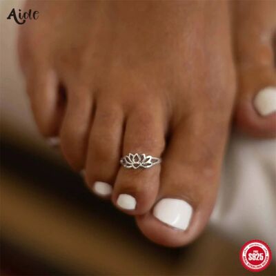 Aide Hollow Flower Toe Rings For Women Bohemian Summer Beach