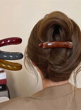 Korean style ponytail buckle twist clip hair clip women's ba