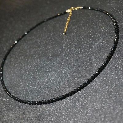 Simple Black Beads Short Necklace Female Jewelry Women Choke