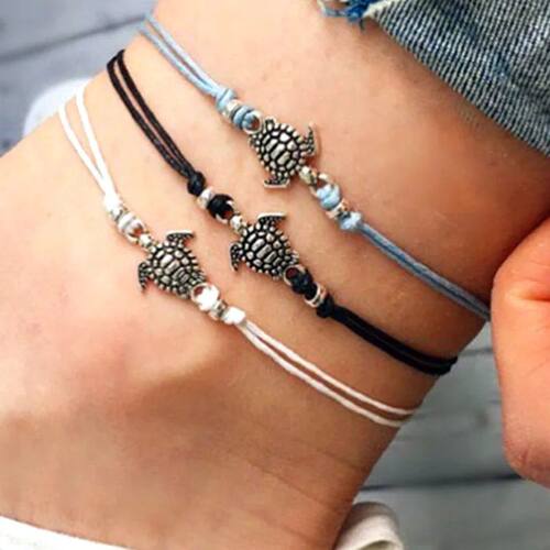 Vintage Turtle Anklets For women Summer Beach Barefoot Croch