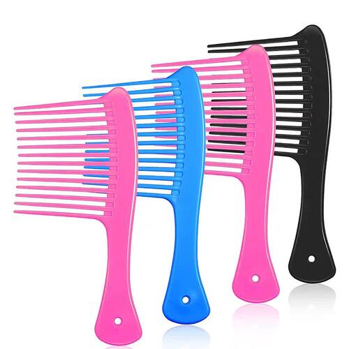 Wide Tooth Smooth Hairdressing Comb Big Size Wet Long Curly