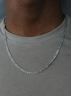 Fashion New Figaro Chain Necklace For Men Punk Silver Color