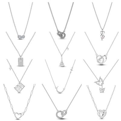 Stylish And High-end Embracing Halo Infinity Knot Collier Ne