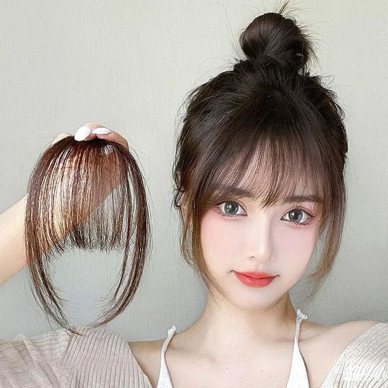 Korean Fake Air Bangs Hair Styling Tools Hair Clip-In Extens
