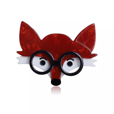 Newes Lovely Animals Acrylic Acetic Acid Brooches Big Resin