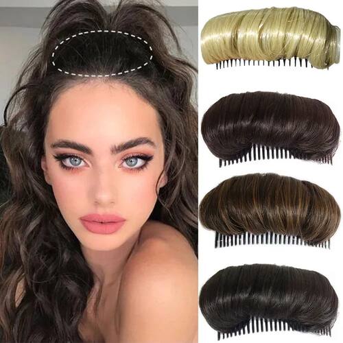 1pc Invisible Fluffy Hair Pad for Women Cushion Stable Comfo