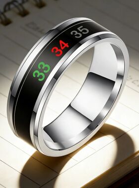 Smart Stainless Steel Multifunctional Ring for Couple Mood F