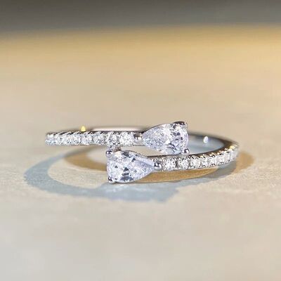 Bright Zirconia Finger Ring Female Accessories for Engagemen