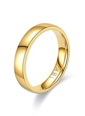 Gold Plated Ring Colour Fashion Women's Simple Couple's Wedd
