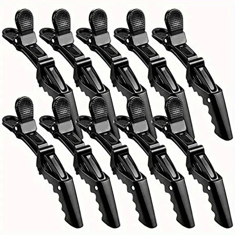 5-30pcs Alligator Hair Clip Plastic Nonslip Hairpin Black Pi