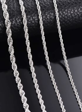 1Pc Steel Color Width 2mm/2.5mm/3mm/4mm/5mm/6mm Rope Chain N