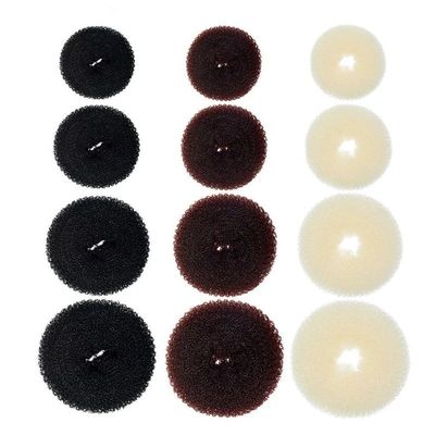 1Pc S M L Black/Brown/Ivory Magic Hair Bun Maker Donut Bagel