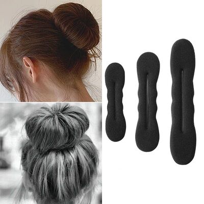 Women Magic Foam Sponges Styling Hair Clip Device Donut Quic